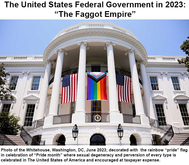 The United States Federal Government in 2023: “The Faggot Empir