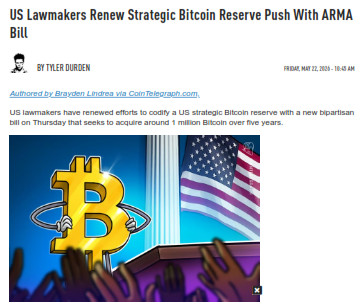 US Lawmakers Renew Strategic Bitcoin Reserve Push With ARMA Bill _ Z