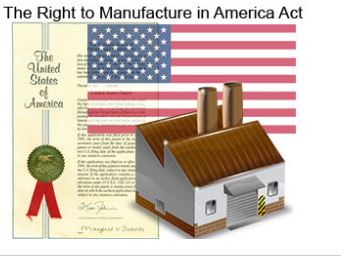 https://twpter.com/users/ahhbiz/feed/2021-0731-0747-2111-f-ahhbiz.pdf -   Support the future of America, Support:            The Right to Manufacture in America Act            American Home & Habitat Inc. Endorses this proposed legislation designed to bring manufacturing back to America.            1st. Draft  9/30/2017            Intention:            To stimulate and encourage domestic manufacturing in the United States by rewarding those companies and individuals that do manufacture products within the United States, and also penalizing those individuals and companies that do not manufacture products in the United States; and in fact: Never intended to manufacture their inventions and innovations in the United States.                   #Manufacturing  #ArchivePDF       