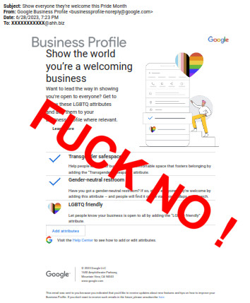 Public Response to the e-mail we received from Google Sub
