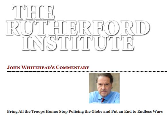 https://twpter.com/users/cali/feed/2021-0908-0646-5561-f-cali.pdf -   PDF: The Rutherford Institute __ Bring All the Troops Home_ Stop Policing the Globe and Put an End to Endless Wars _ By John W. Whitehead & Nisha Whitehead _            This is a pretty good essay on the need to stop feeding the USA's #MIC (  #Military Industrial Complex )            The USA needs to stop being the "world police", and use the resources we spend on the massive overseas deployment of troops, on building our own country's infrastructure.            Our lives as Americans would be a lot better if we spent less on our military.             #DefenseSpending  #ArchivePDF       
