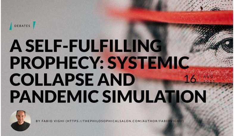 https://twpter.com/users/cali/feed/2022-0204-0856-3029-f-cali.pdf -   Twpter Officially endorses this essay:            "A SELF-FULFILLING PROPHECY: SYSTEMIC COLLAPSE AND PANDEMIC SIMULATION" - by FABIO VIGHI            #Covid is / was a scam from day one.            "The economic motif of the Covid whodunit must be placed within a broader context of social transformation. If we scratch the surface of the official narrative, a neo-feudal scenario begins to take form. Masses of increasingly unproductive consumers are being regimented and cast aside, simply because Mr Global no longer knows what to do with them. Together with the underemployed and the excluded, the impoverished middle-classes are now a problem to be handled with the stick of lockdowns, curfews, mass vaccination, propaganda, and the militarisation of society, rather than with the carrot of work, consumption, participatory democracy, social rights (replaced in collective imagination by the civil rights of minorities), and ‘well-earned holidays.’"                  #covid #COVID #COVID19 #vaccine #LockDown #scamdemic #Nuremberg2 #Welcome #NewUsers #CovidTrials #ArchivePDF       