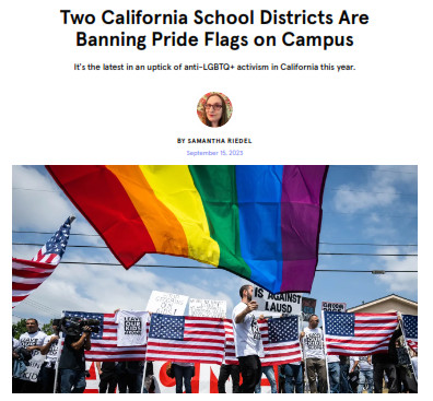 PDF: Two California School Districts Are Banning Pride Flags on Camp