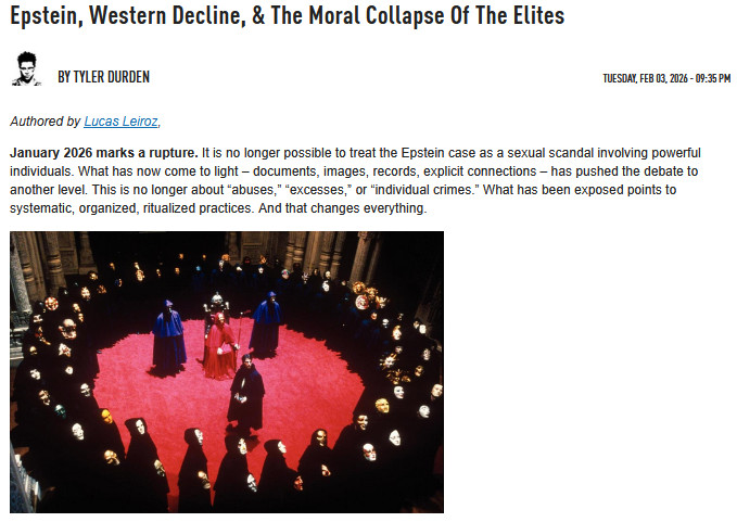 Epstein, Western Decline, & The Moral Collapse Of The Elites _ ZeroH