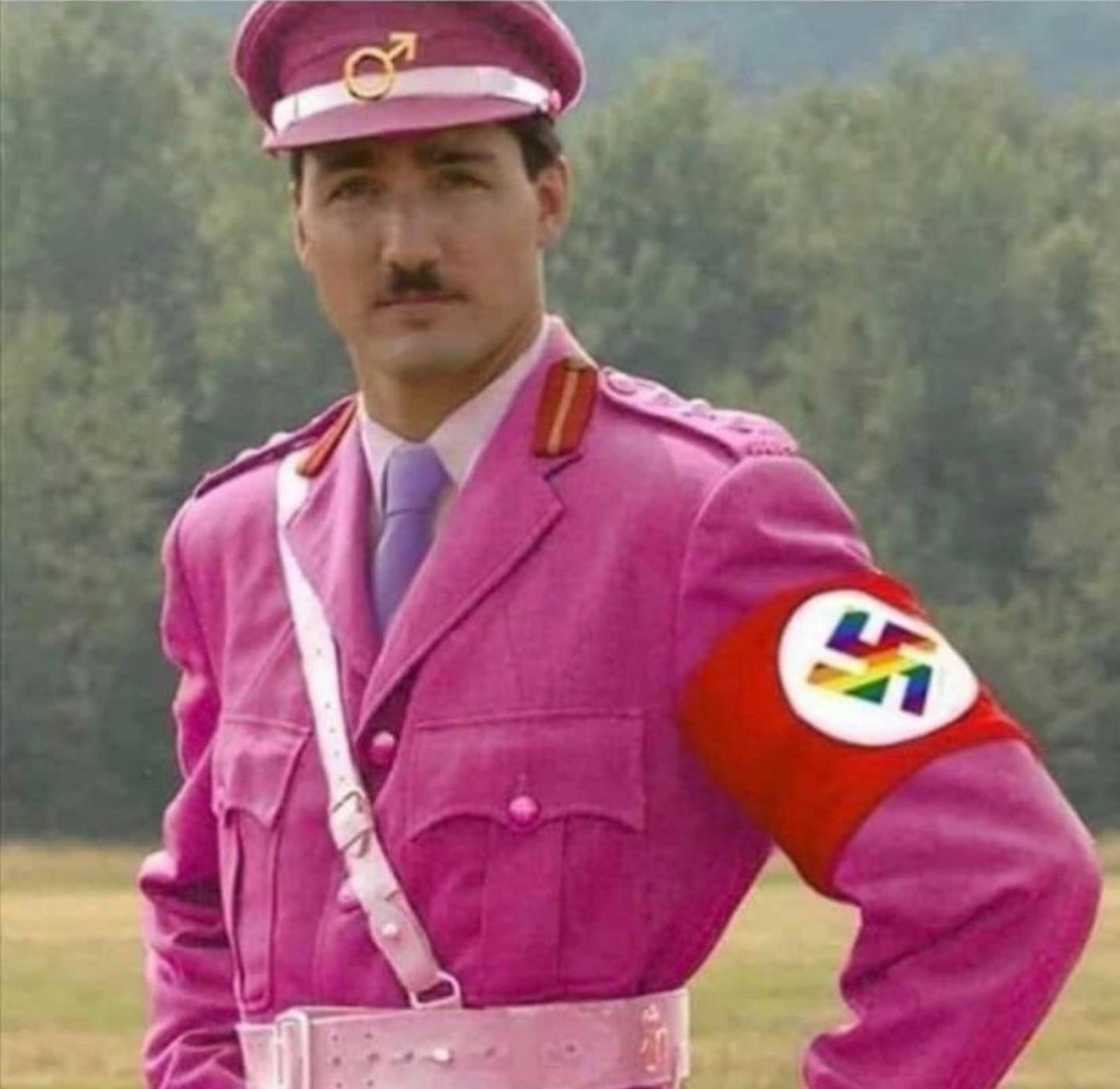     @Quoteman  cheer up guy; In this day and age I think these are the only wanna-be #Nazi clowns you need to worry about: The #WokeGestapo with their #CancelCulture            Note the symbolism in this meme, not just the         #LGBT rainbow swastika arm band , but the male gender symbol on the visor cap which takes the place of the "death head" insignia from the previous Reich; as to insinuate that the heterosexual male should be equated with evil, death and destruction.      