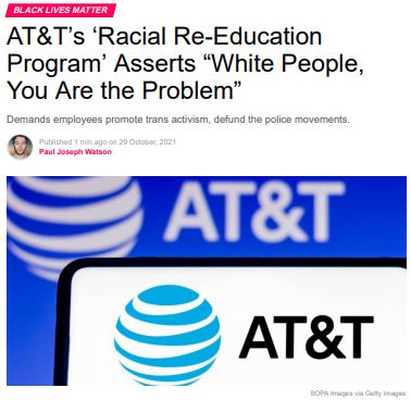 PDF: AT&T’s ‘Racial Re-Education Program’ Asserts “White People, You