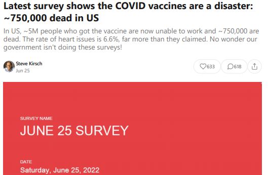 PDF: Latest survey shows the COVID vaccines are a disaster_ _750,000