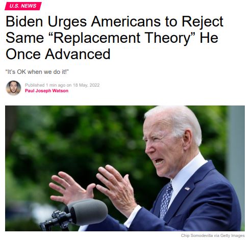 PDF - Biden Urges Americans to Reject Same “Replacement Theory” He O